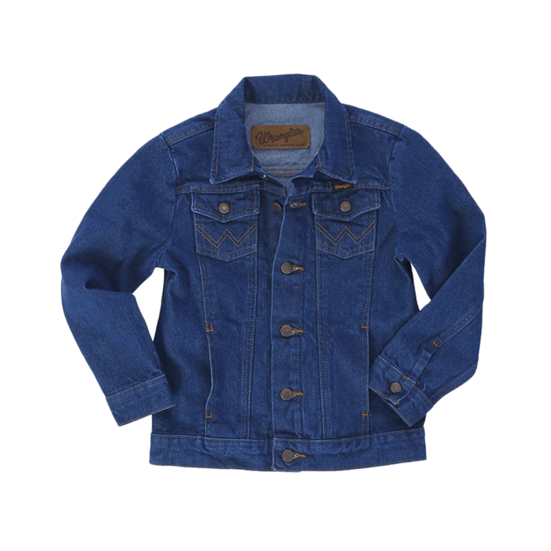 Wrangler Youth Boy's Cowboy Cut Unlined Denim Blue Jacket