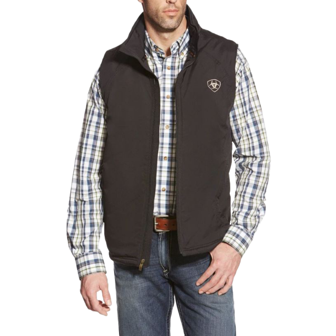 Ariat Men's Team Logo Insulated Concealed Carry Black Vest