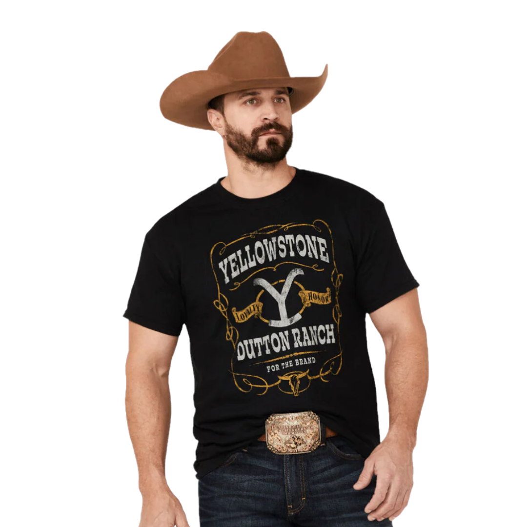 Changes Men's Yellowstone Loyalty Honor Black Tee Shirt