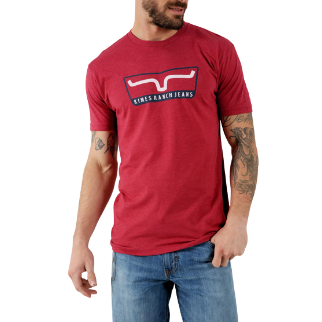 Kimes Ranch Men's Extra Crunchy Cardinal Red Tee Shirt