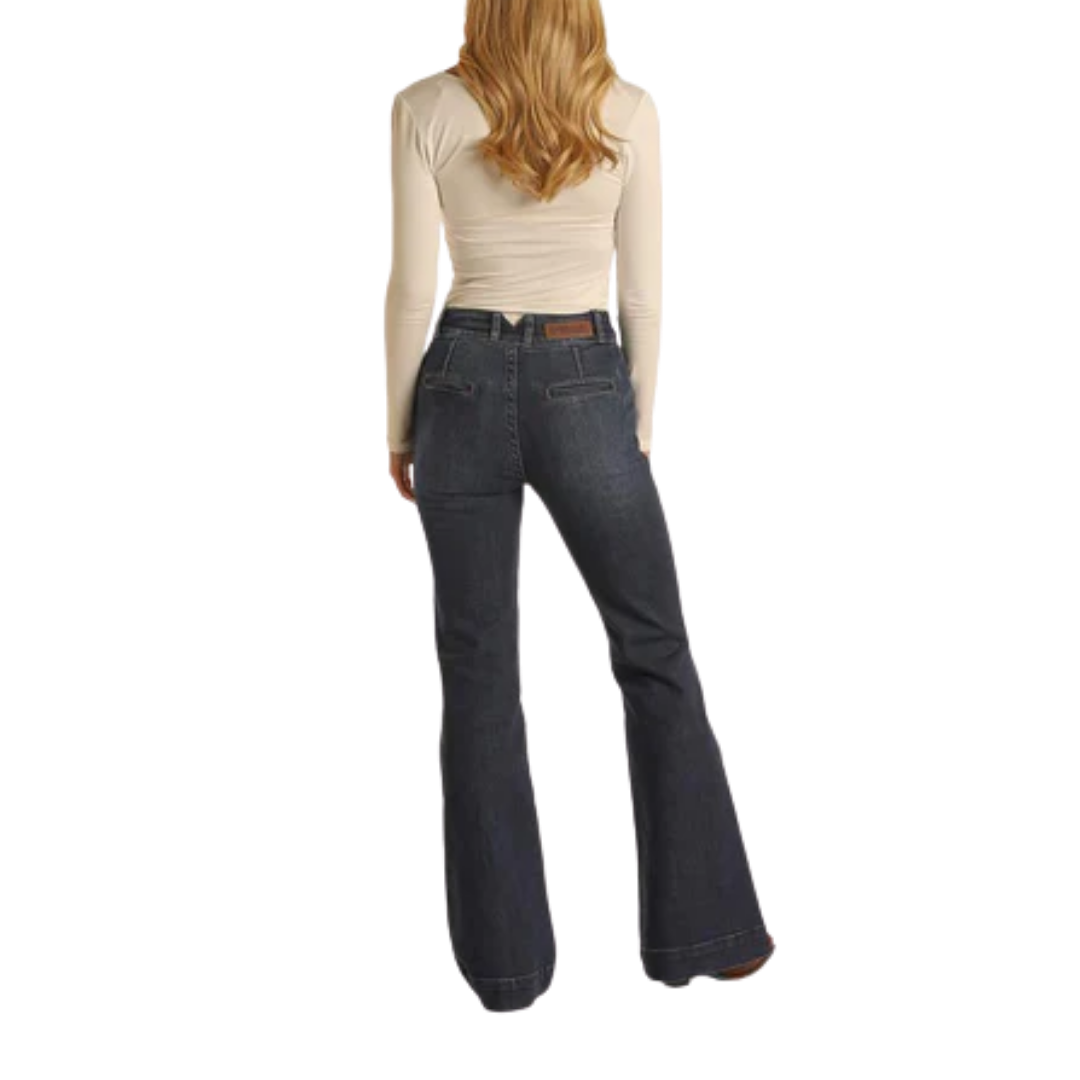 Panhandle Slim Women's Denim High Rise Dark Wash Blue Jeans