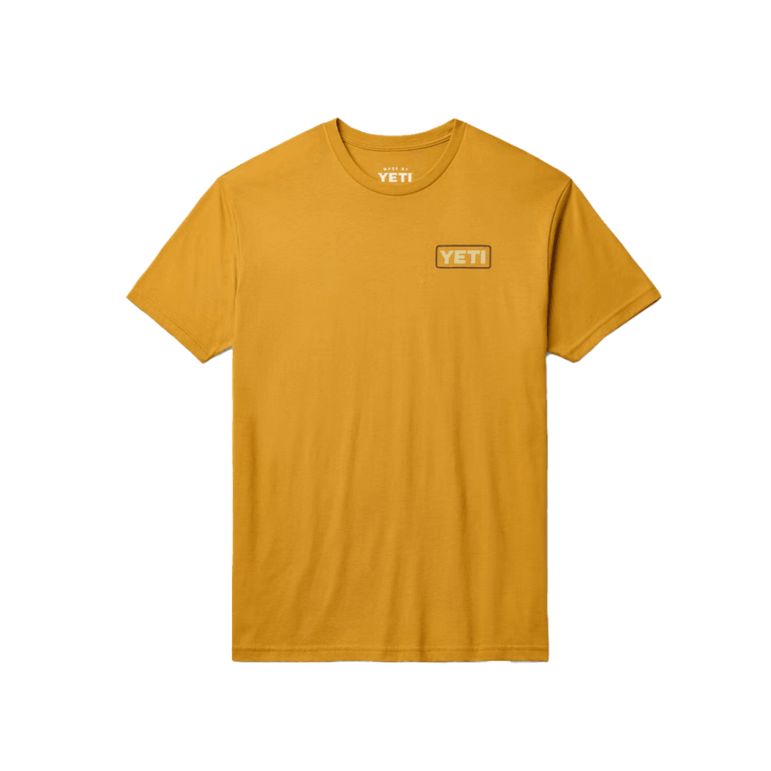 Yeti Men's Horse Canyon Short Sleeve Antique Gold Tee Shirt
