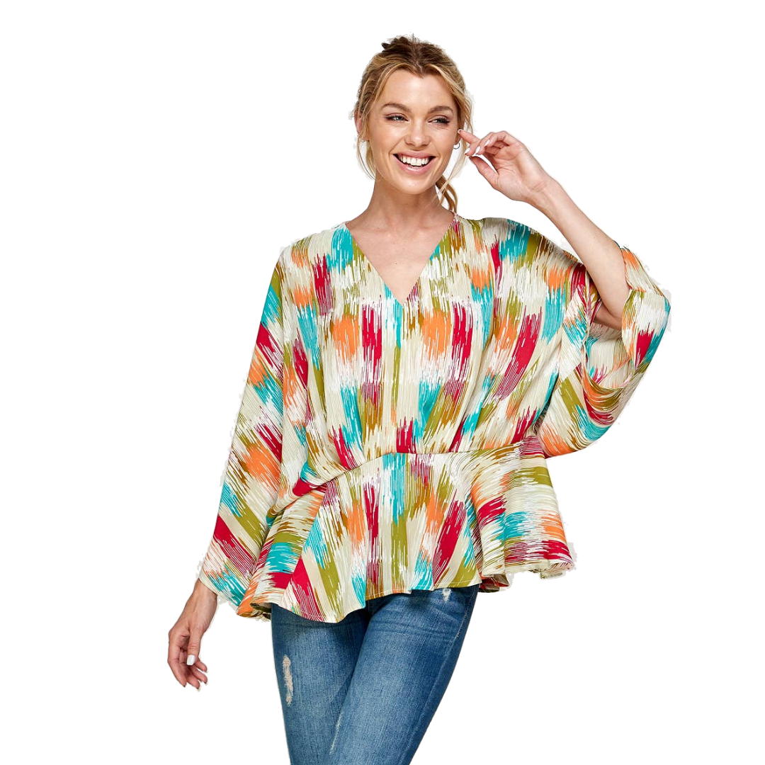 Caramela Women's Blouse Savannah Multicolor Shirt