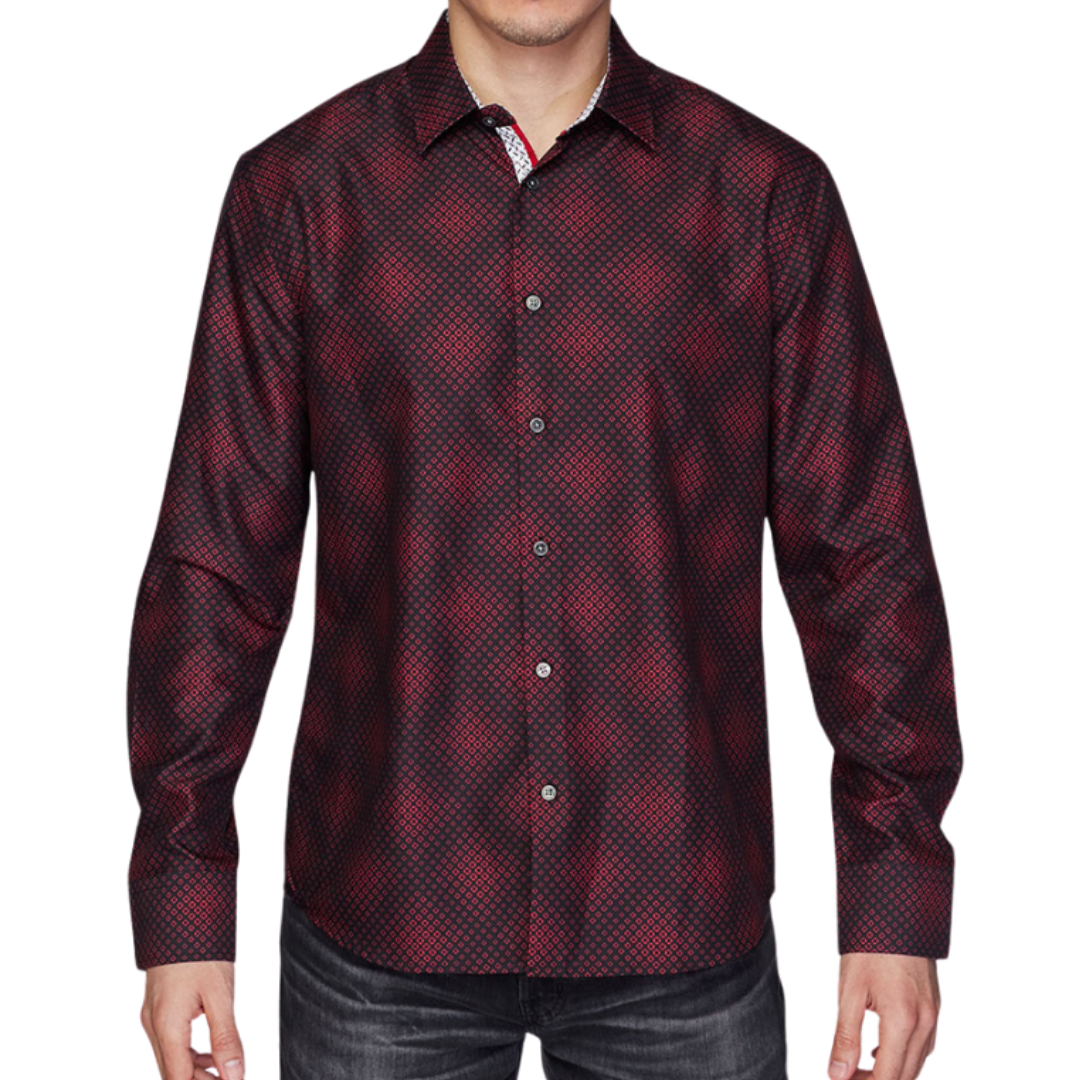 Avalon Men’s Deep Satin Red Shirt