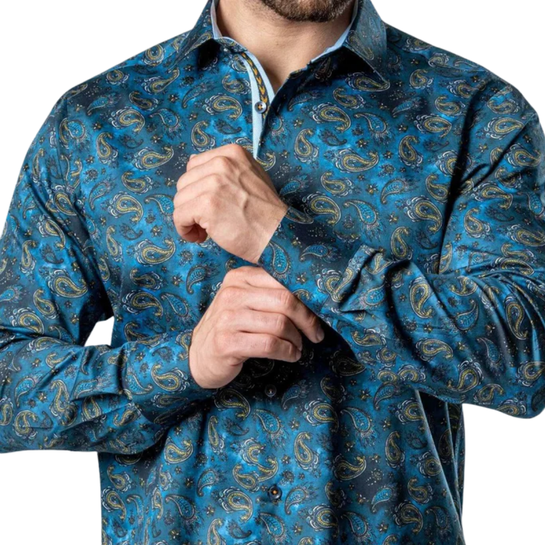Ranger's Usa Men's Rafael Amaya Luxury Blue Shirt