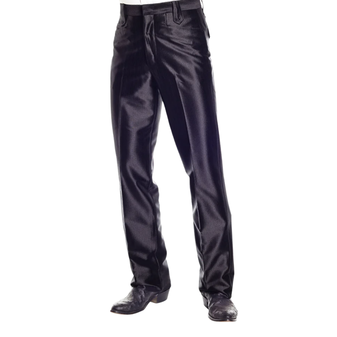 Sidran Men's Swedish Knit Dress Ranch Black Pants