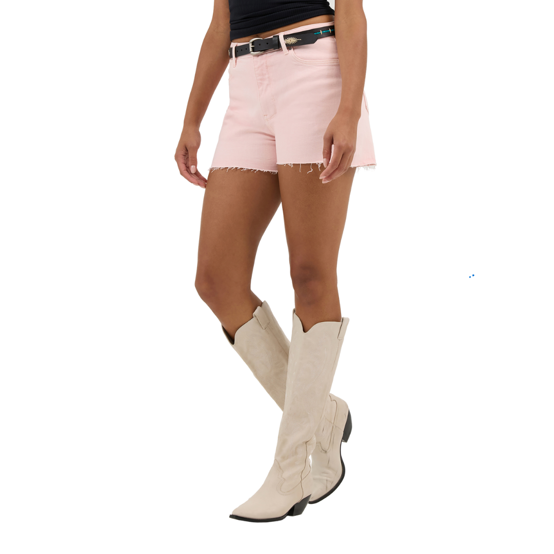 Wrangler Women's High Rise Cowboy Heart Stone Short