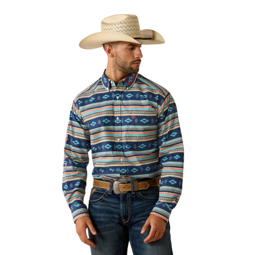 Ariat Men's Team Jet Classic Fit Team Multicolor Shirt