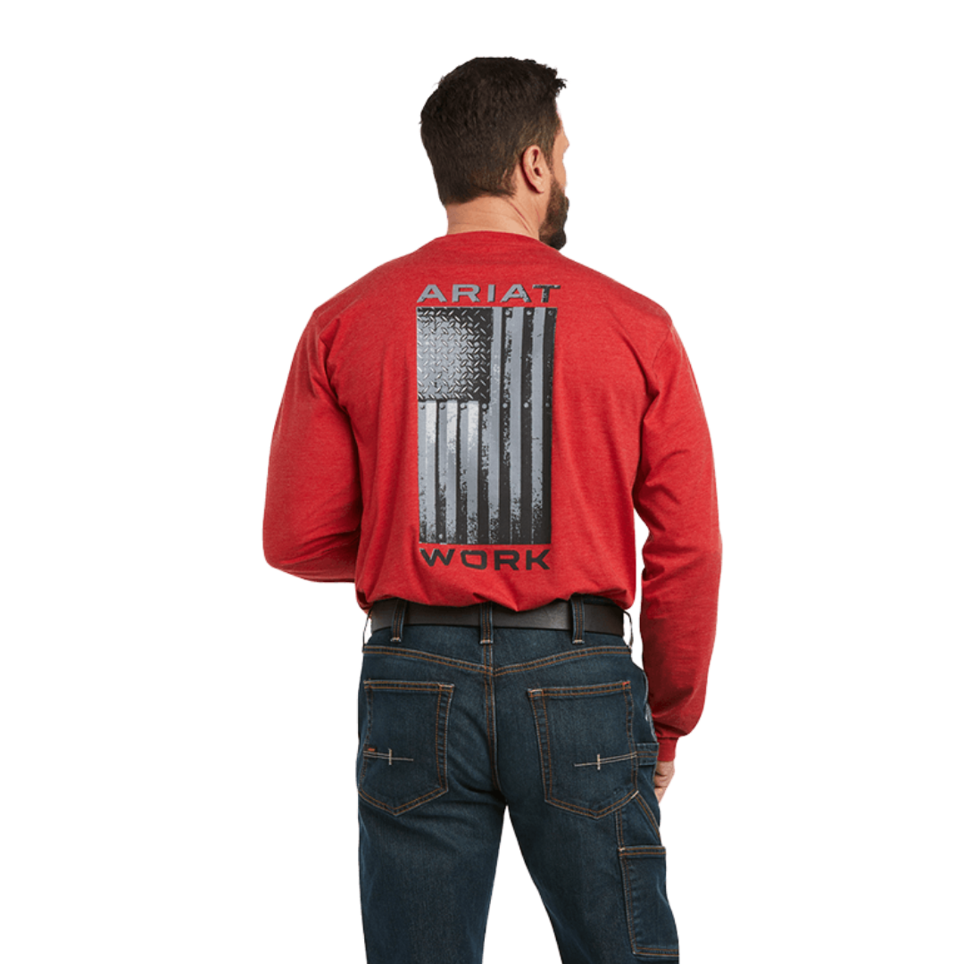 Ariat Men's Workman Alloy Graphic Red Shirt