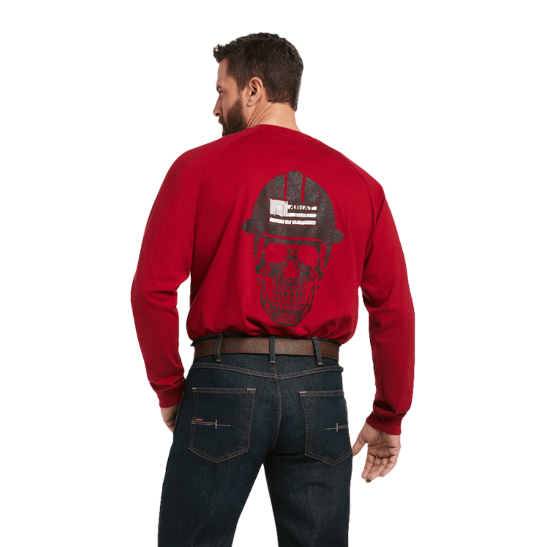 Ariat Men's Rebar Roughneck Red Tee Shirt