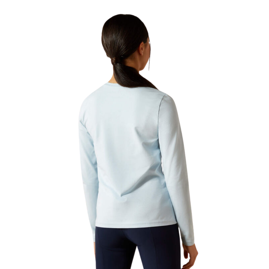 Ariat Youth Girl’s Happy Long Sleeve Skyway Blue Tee Shirt