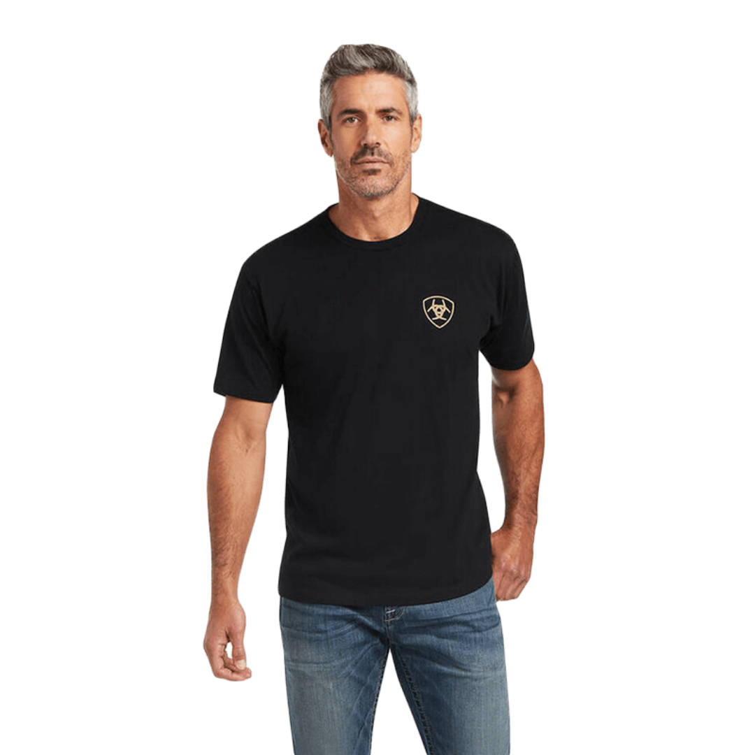 Ariat Men's Arrowhead Short Sleeve Black Tee Shirt