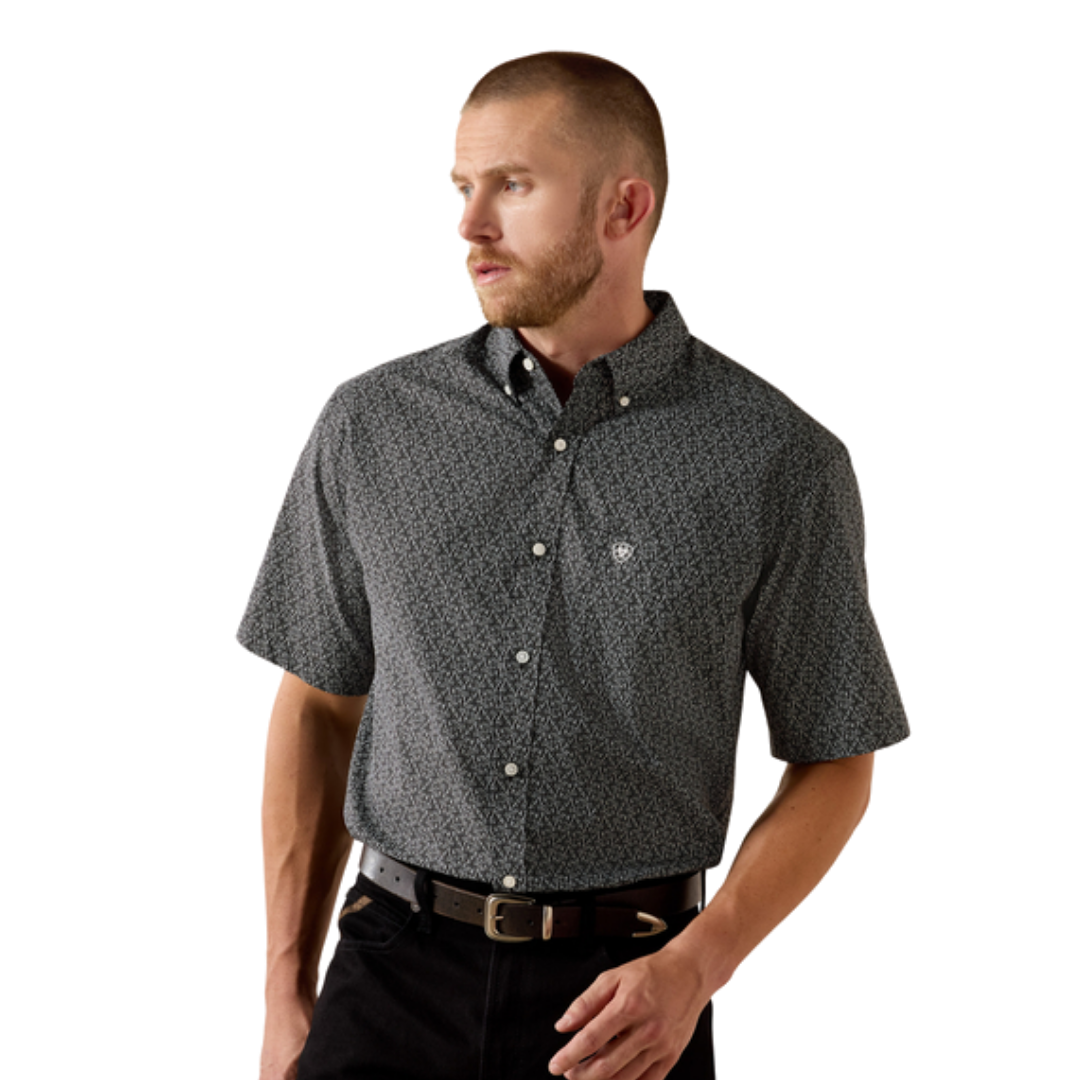 Ariat Men's Tru Classic Tossed Vines Black Shirt