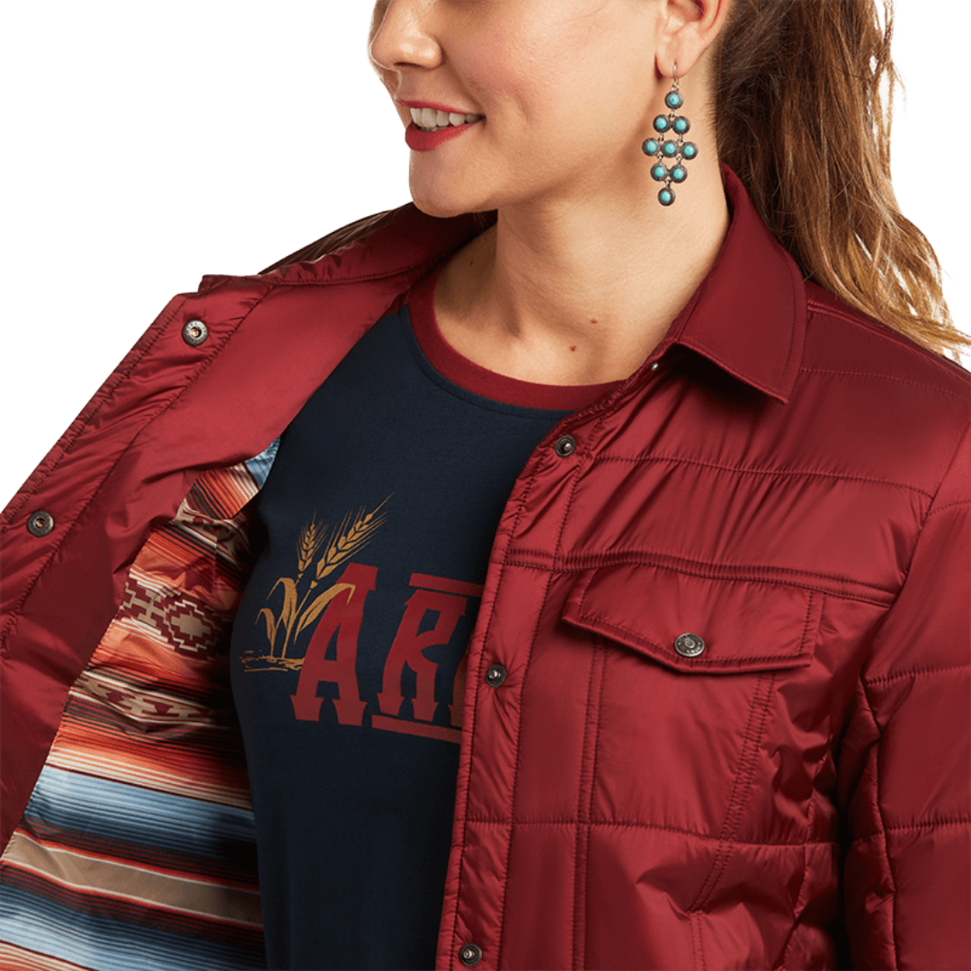 Ariat Women's Puffer Trucker Red Jacket