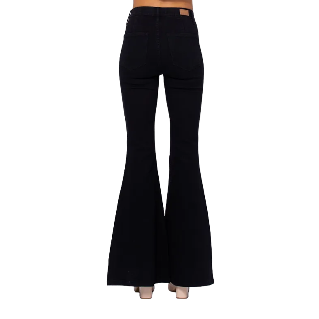 Judy Blue Women's Super Flare Black Jeans