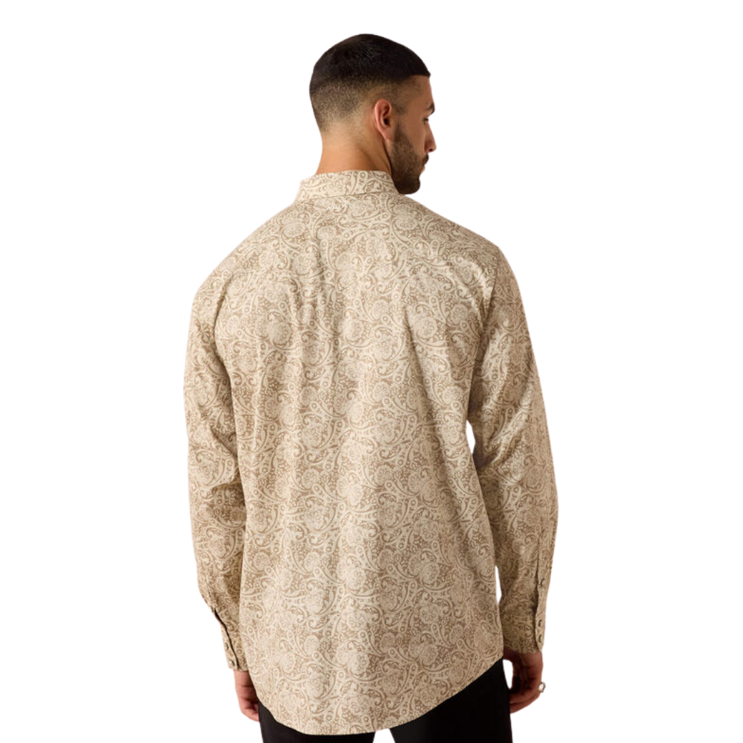 Ariat Men's Trevon Classic Fit Roasted Light Brown Shirt