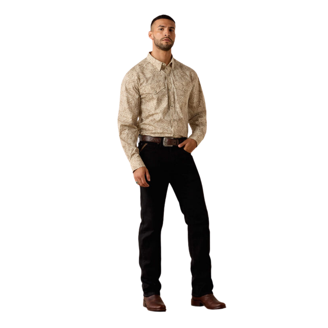 Ariat Men's Trevon Classic Fit Roasted Light Brown Shirt