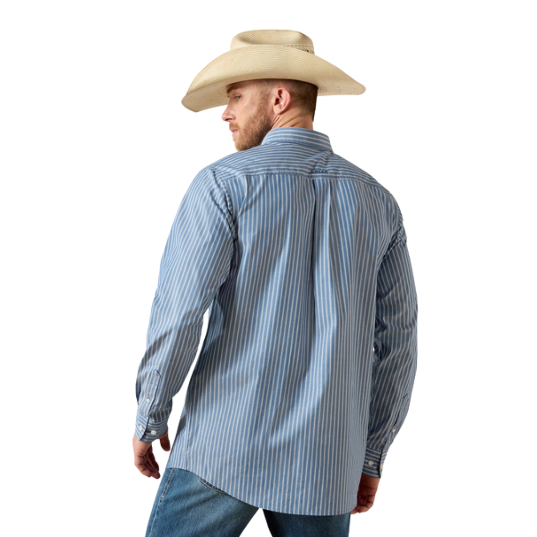 Ariat Men's Pro Series Judah Fitted Blue Shirt