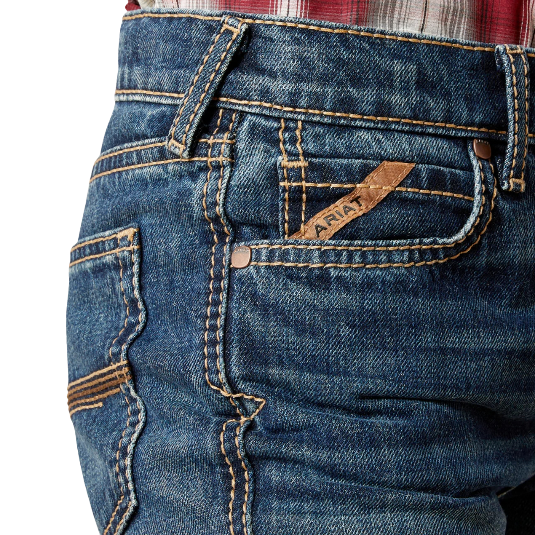 Ariat Youth Boy's B4 Relaxed Boot Cut Blue Jean