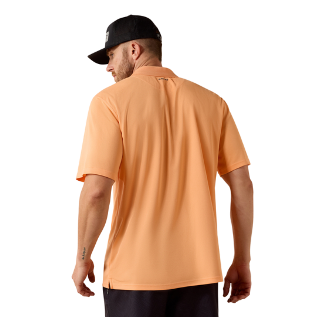 Ariat Men's Polo Cantaloupe Orange Shirt