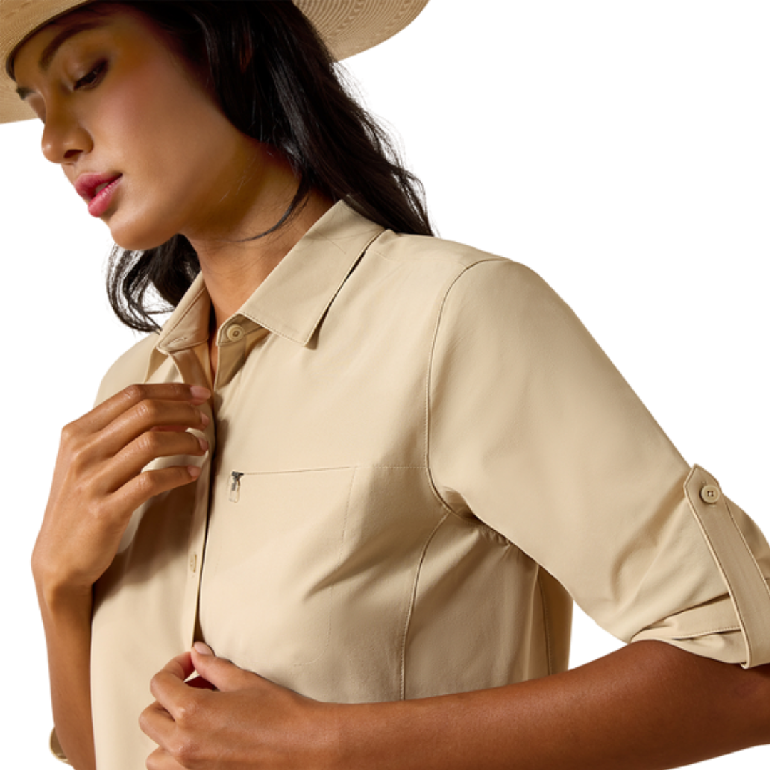 Ariat Women's Pepper Cooling Light Brown Shirt