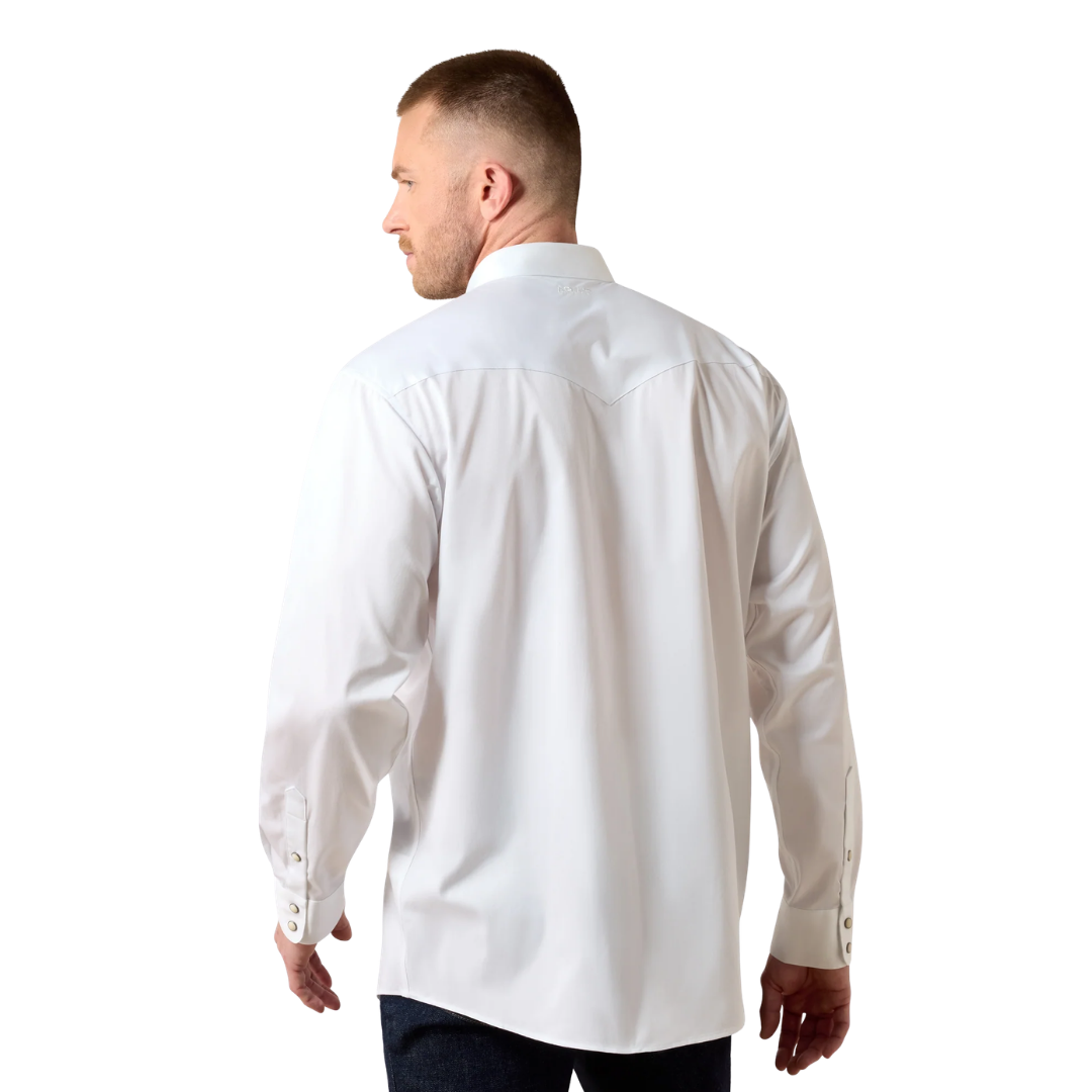 Ariat Men's Classic Fit Snap White Shirt