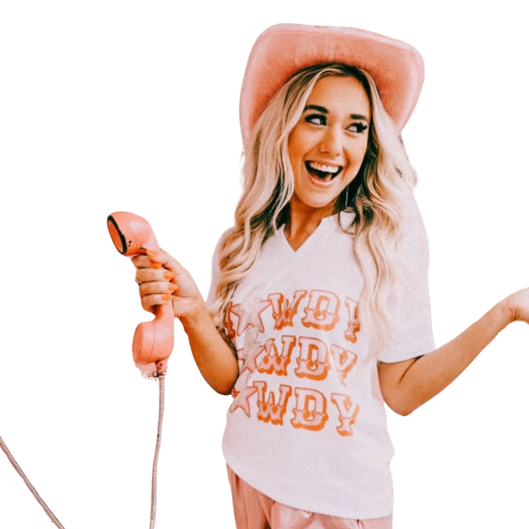 Gina Women's Howdy White Tee Shirt