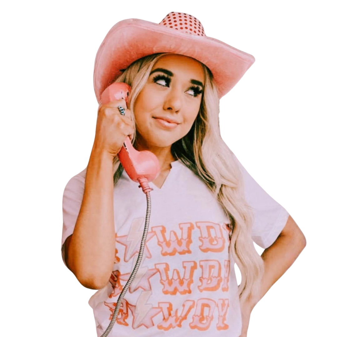 Gina Women's Howdy White Tee Shirt