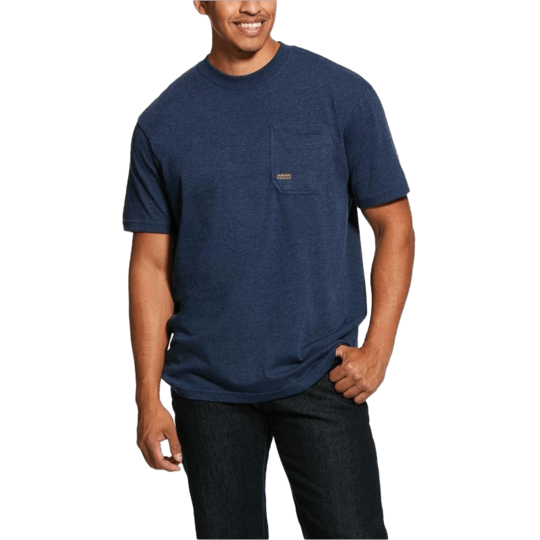 Ariat Men's Cotton Strong American Grit Graphic Blue Tee Shirt