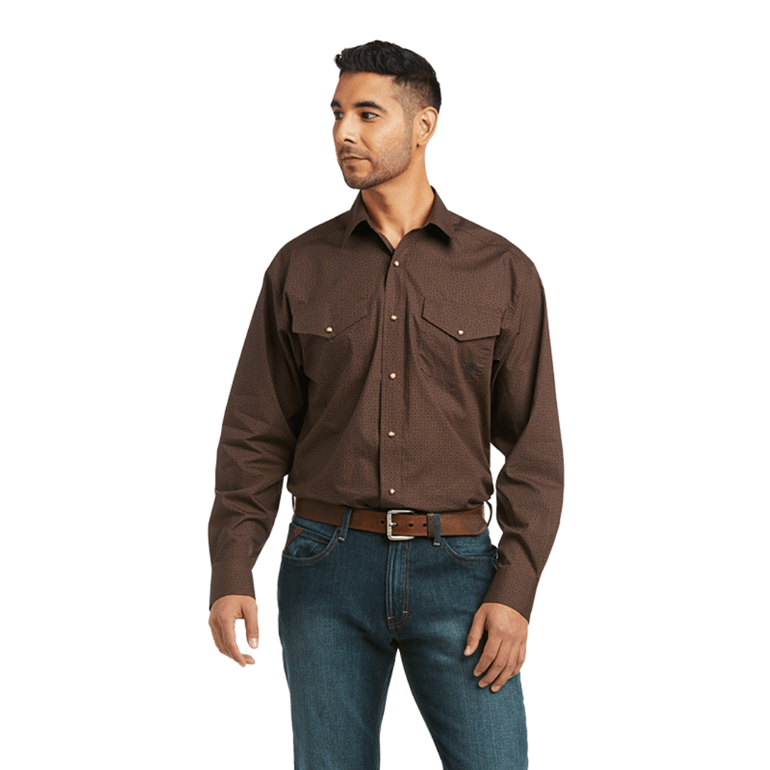 Ariat Men's Pro Series Friar Brown Shirt