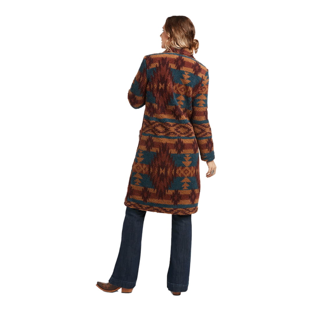 Ariat Women's Katharine Aztec Sherpa Multicolor Long Coat