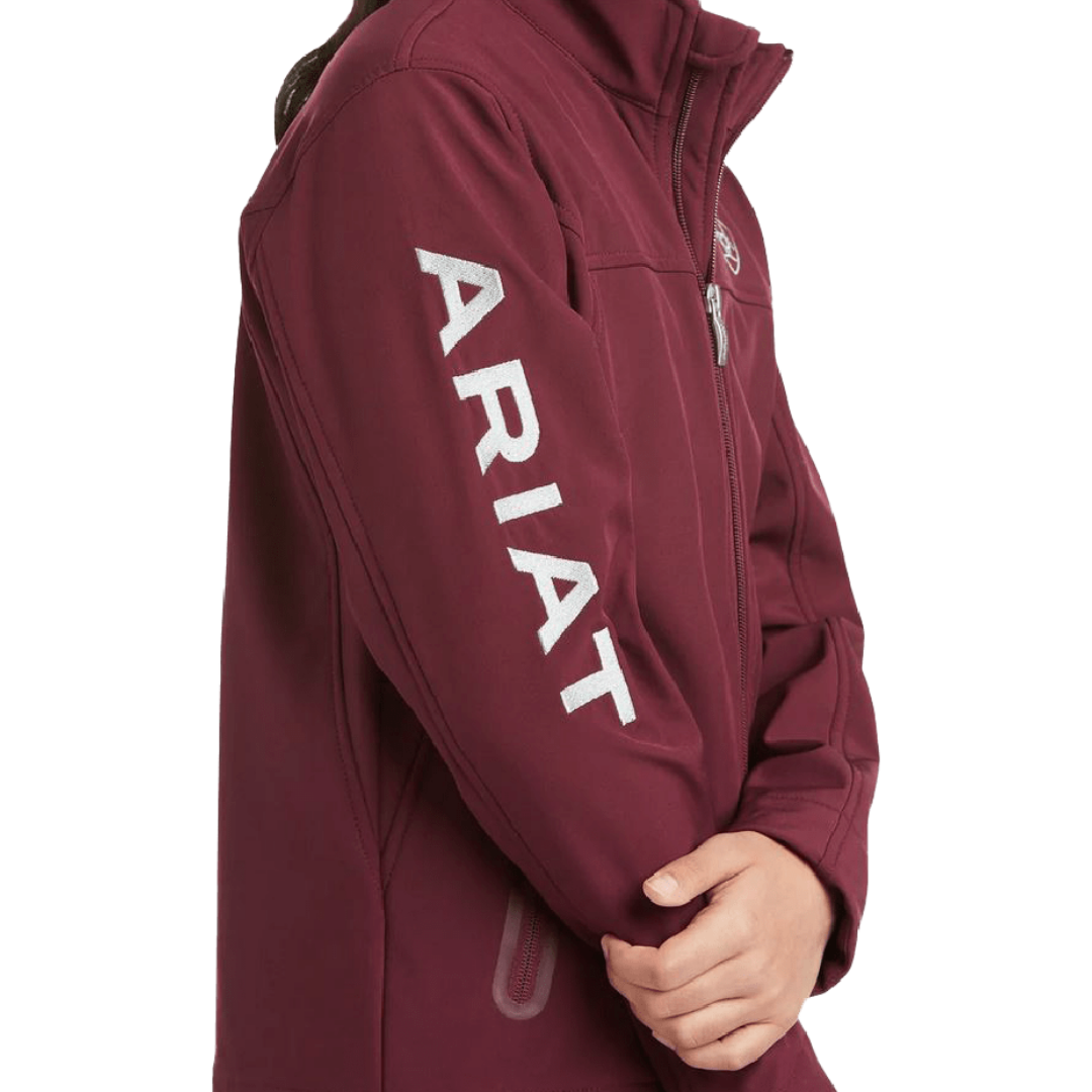 Ariat Youth New Team Windsor Wine Softshell Jacket