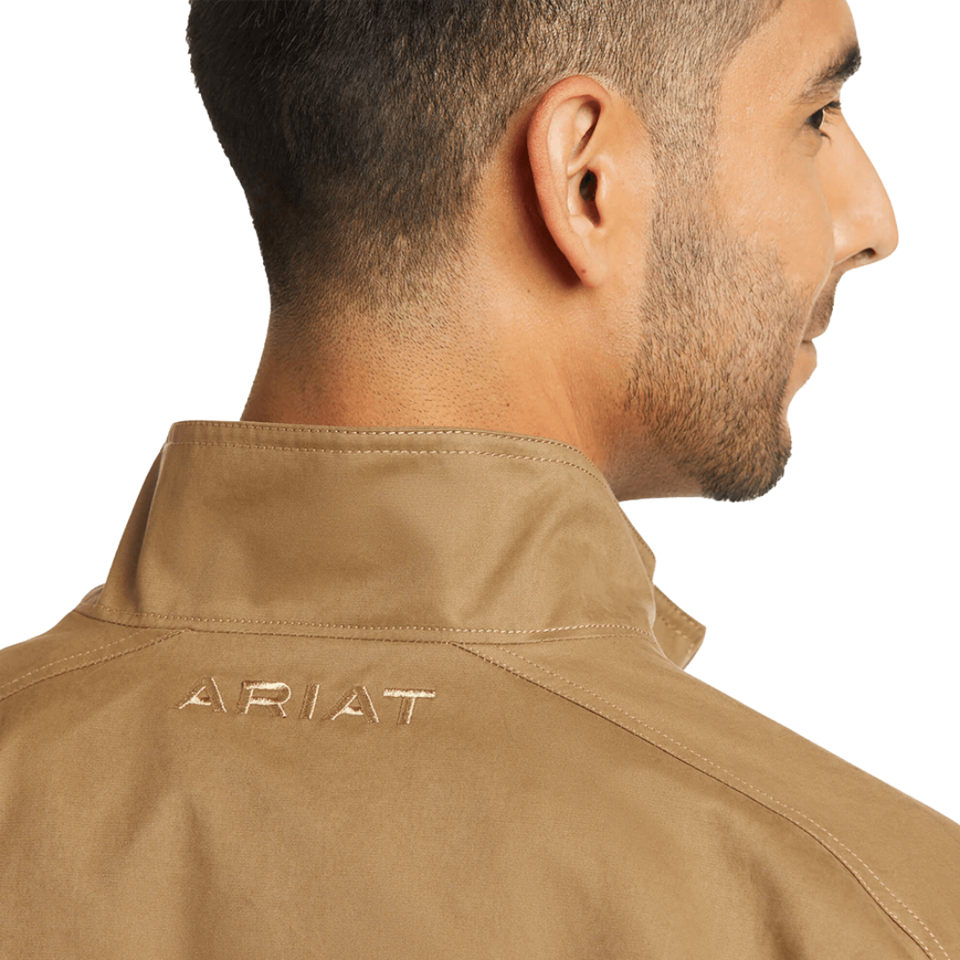 Ariat Men's Grizzly Canvas Lightweight Light Brown Jacket