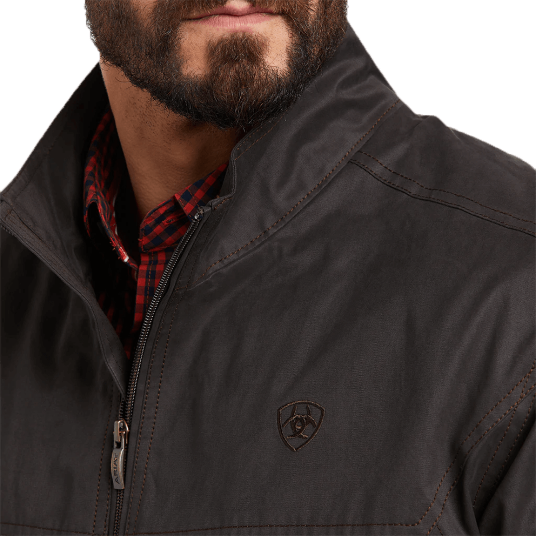 Ariat Men's Grizzly Canvas Espresso Grey Jacket