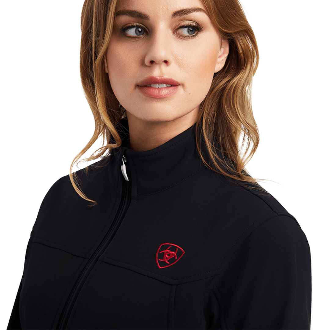 Ariat Women's Classic Team Mexico Flag Softshell Black Jacket