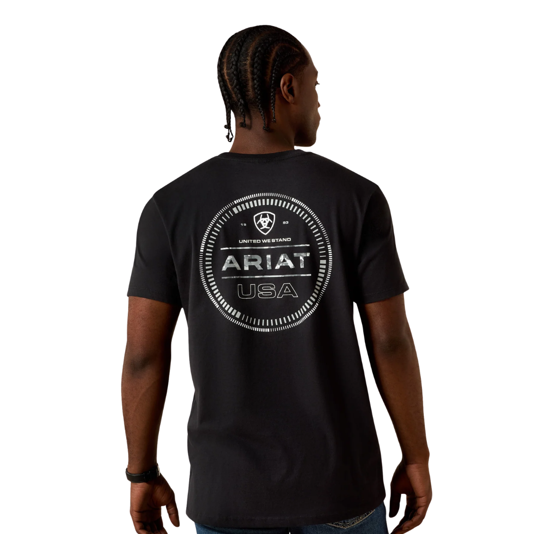 Ariat Men's Multichronos Buckle Black Tee Shirt
