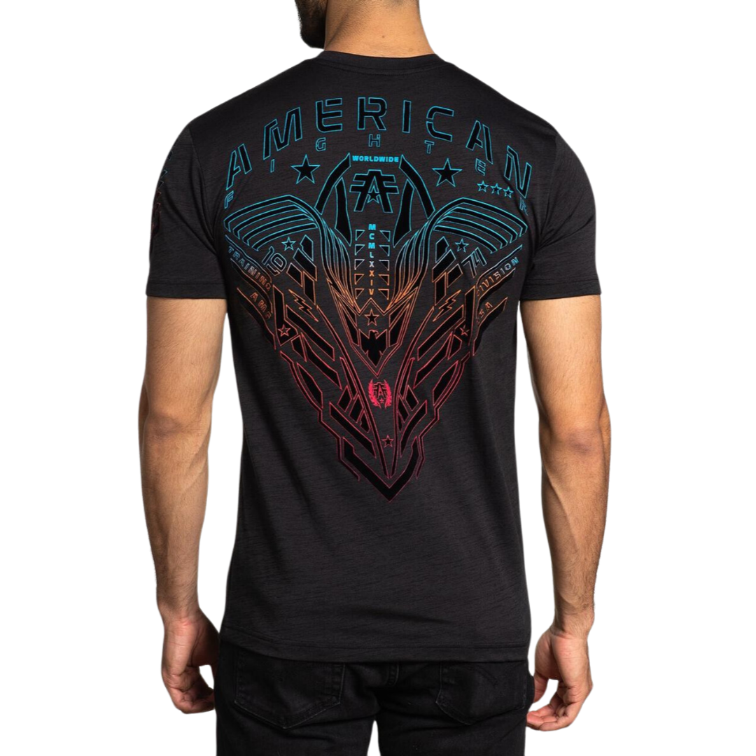 American Fighter Men's Hollins Crew Neck Grey Tee Shirt