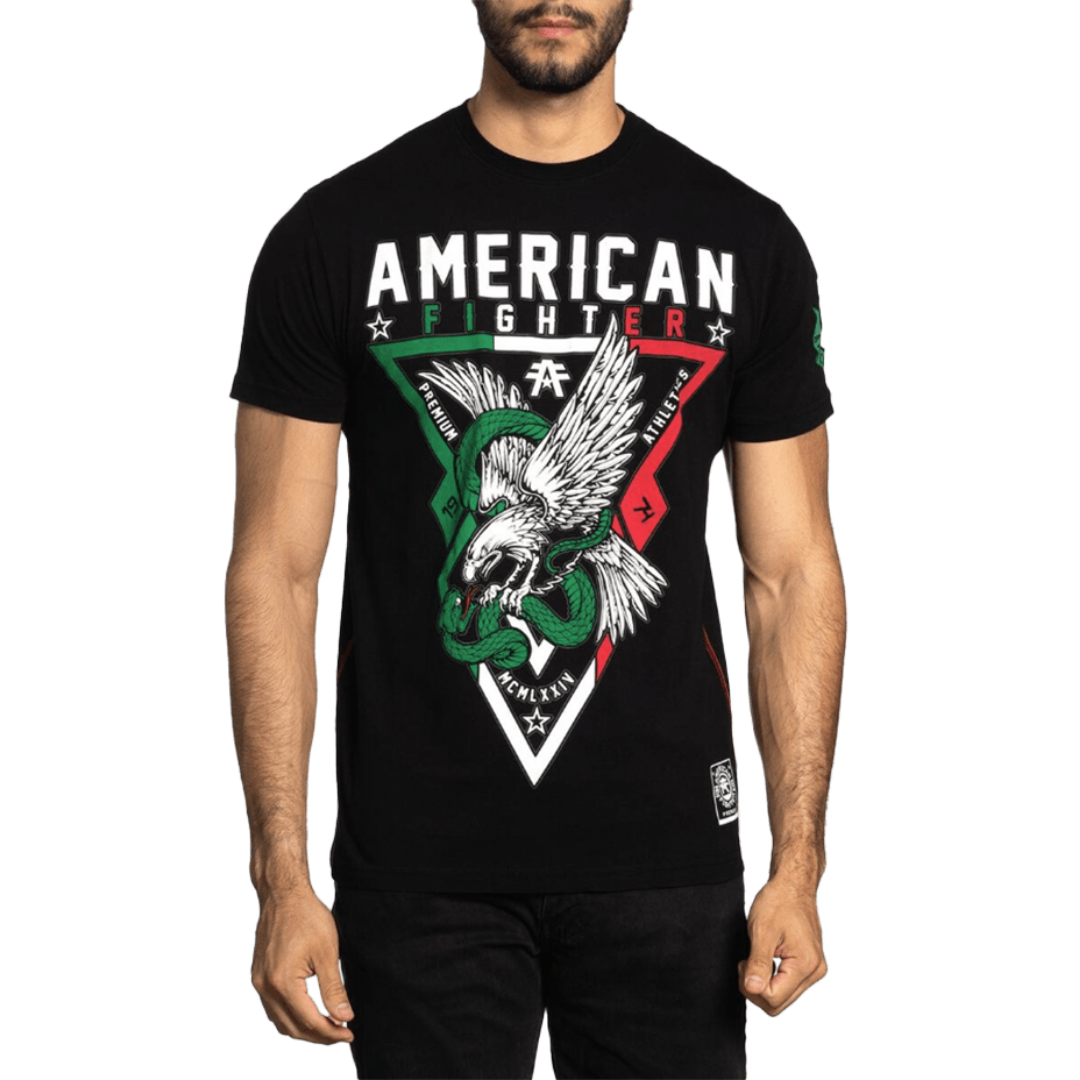 American Fighter Men's Laredo Crew Neck Black Tee Shirt