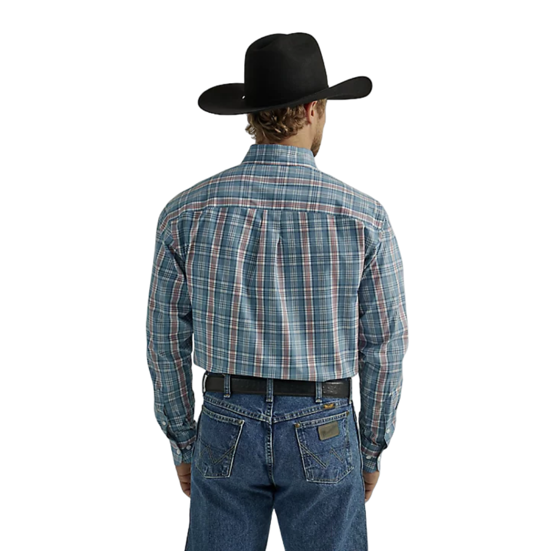 Wrangler Men's One Pocket Steel Multicolor Shirt