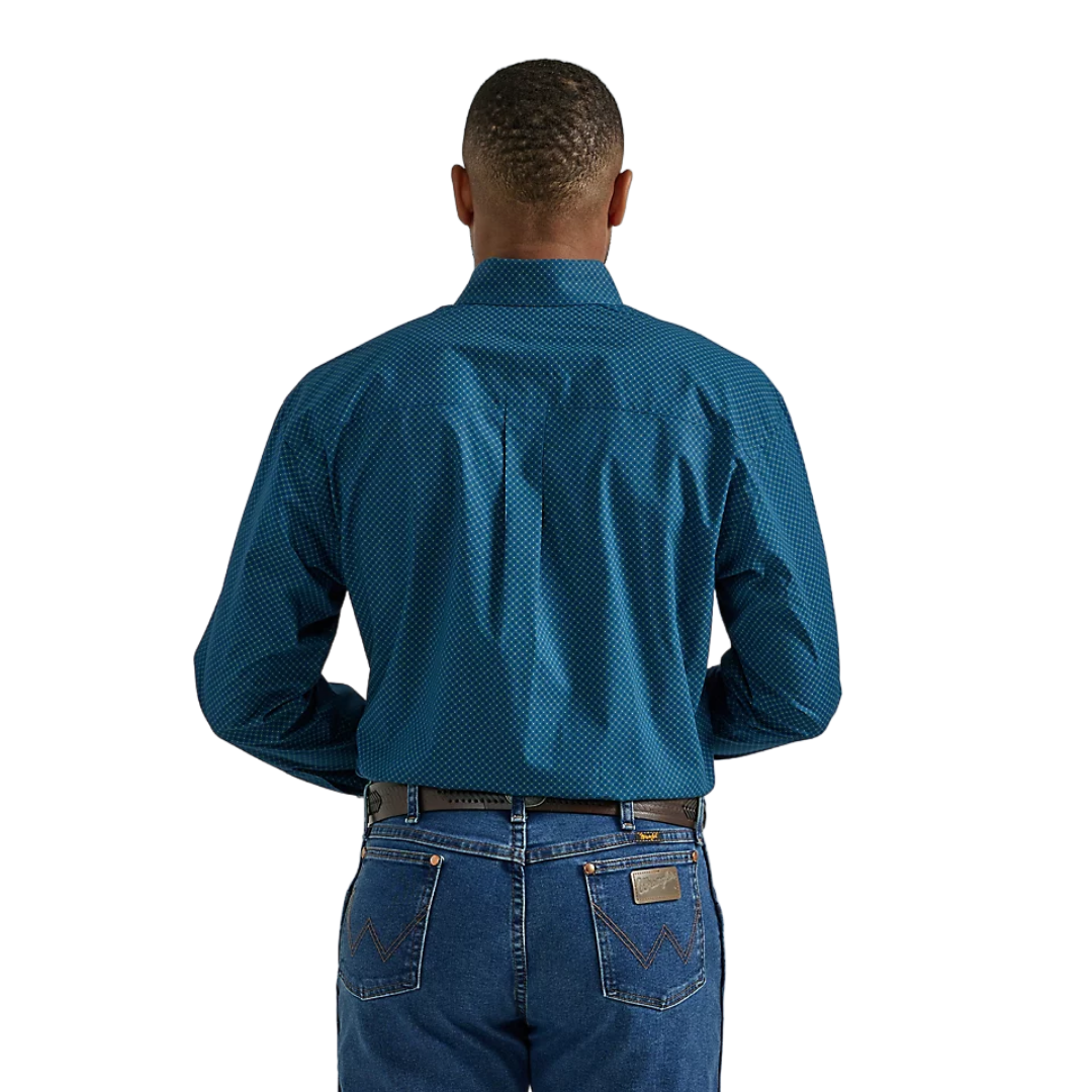 Wrangler Men's Midnight George Strait Blue Shirt