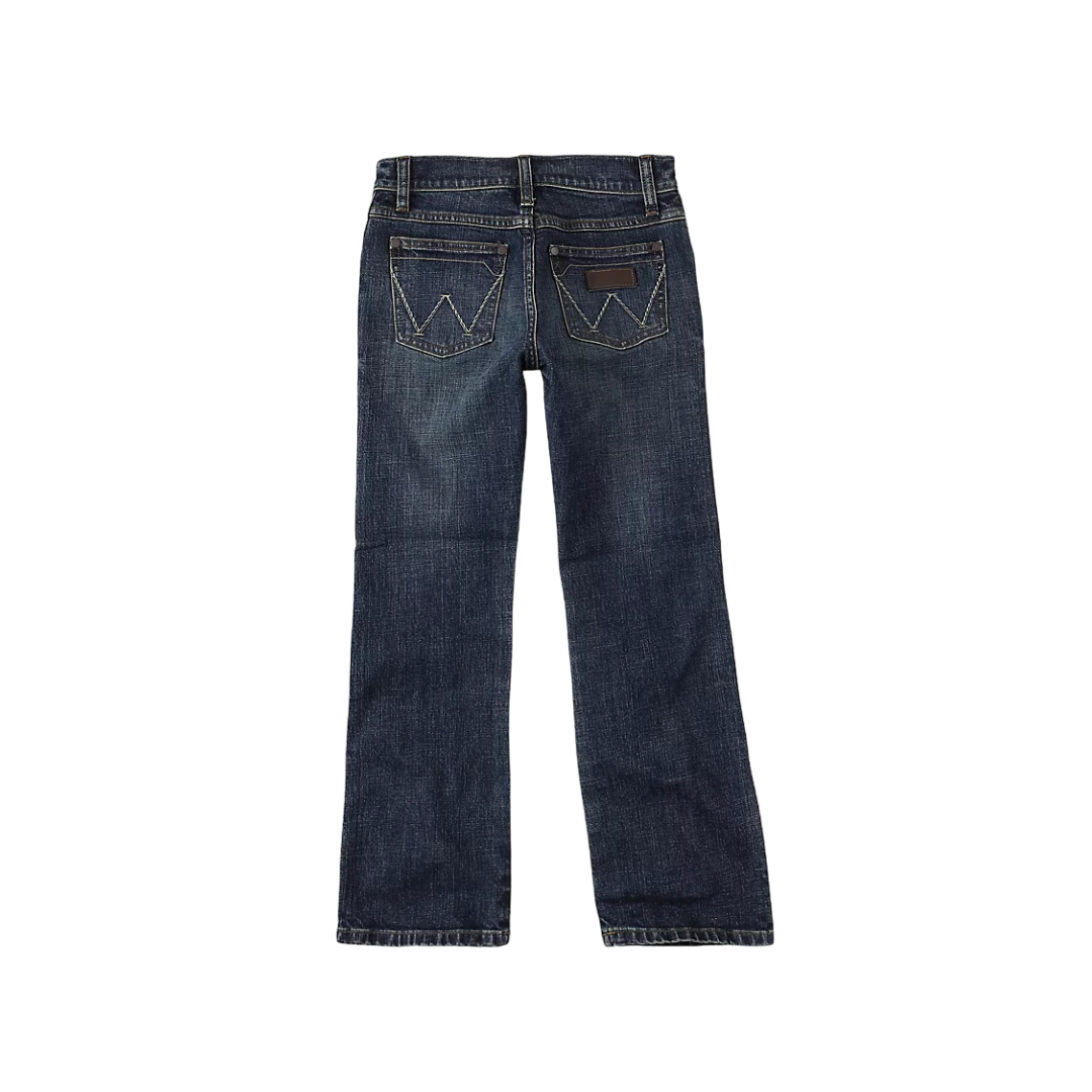 Wrangler Youth Boy's Retro Slim Boot Cout Blue Jeans
