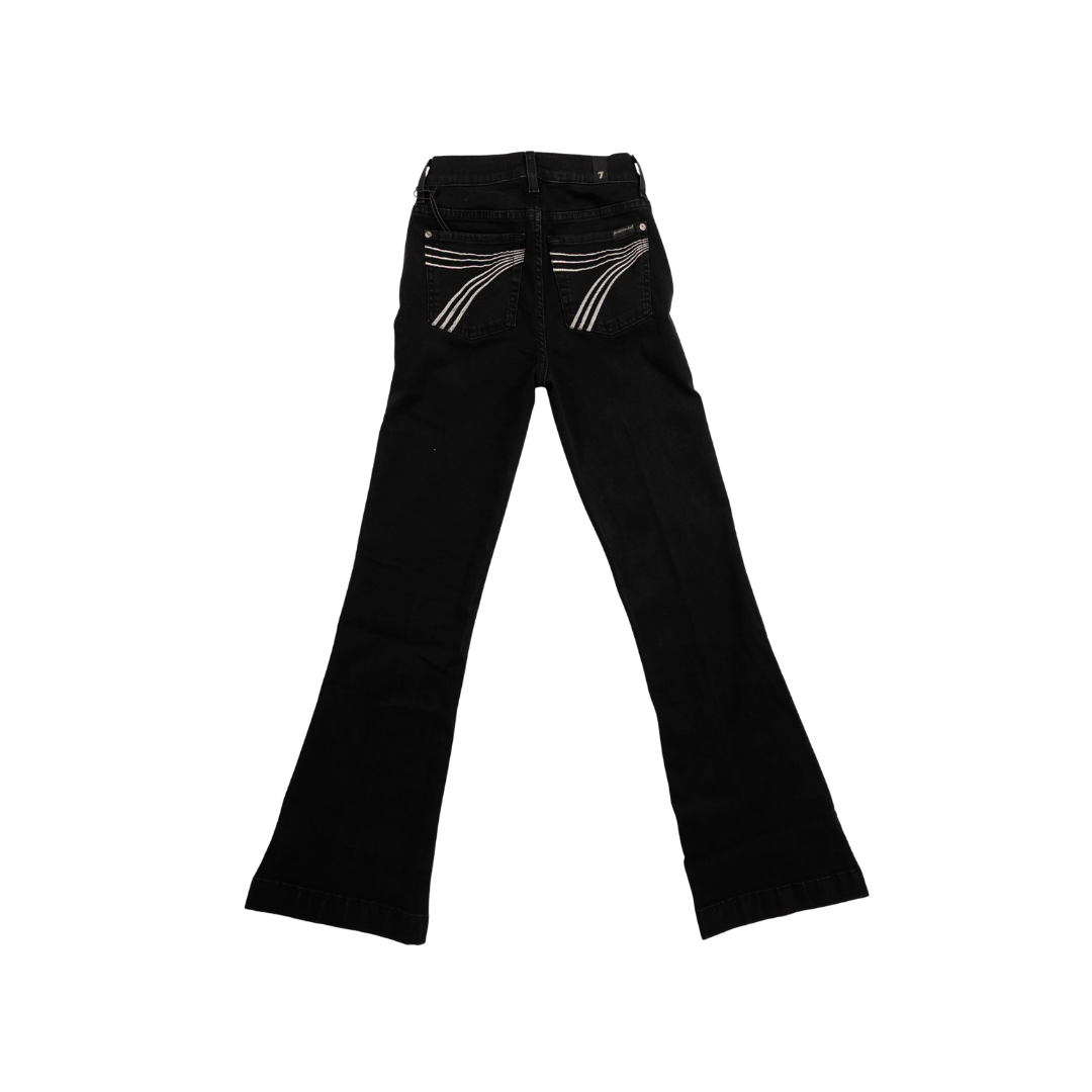 7 For Mankind Women's Seven Salem Black Jeans