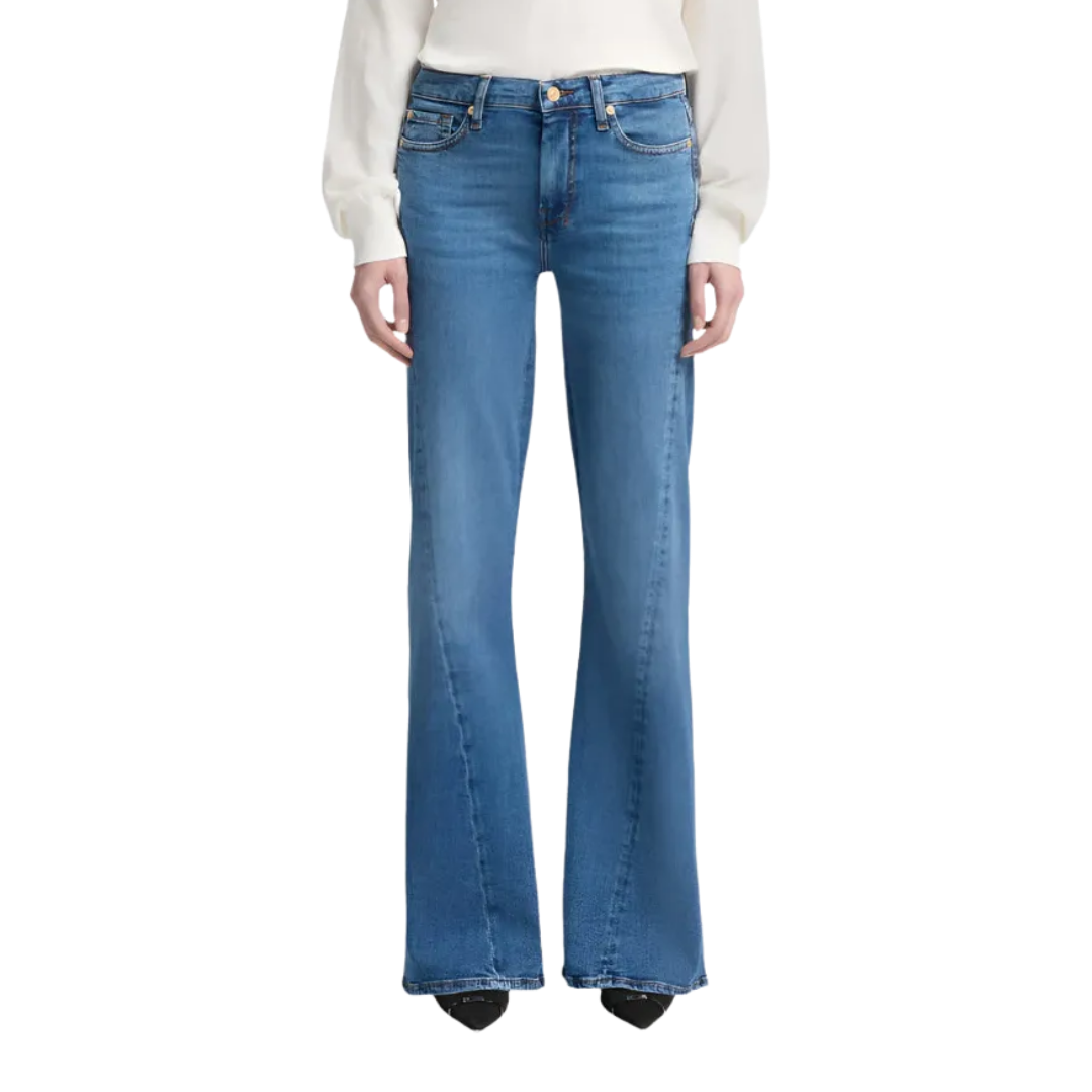 7 For Mankind Women's Seven Slim Illusion Dojo Blue Jeans