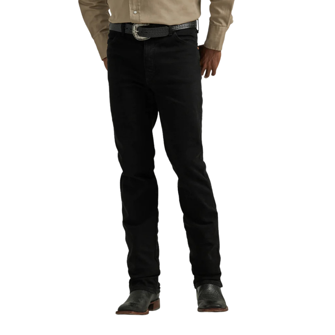 Wrangler Men's Cowboy Cut Active Flex Black Jeans