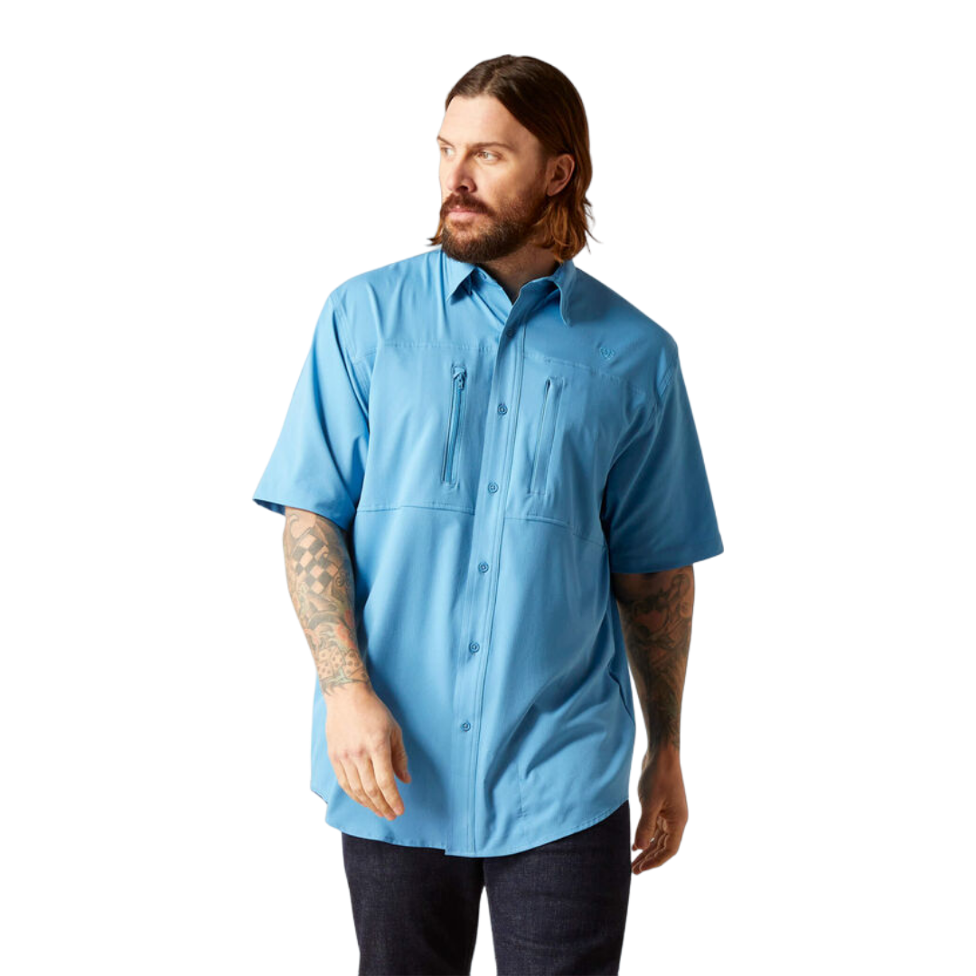 Ariat Men's Cendre Classic Fit Blue Shirt