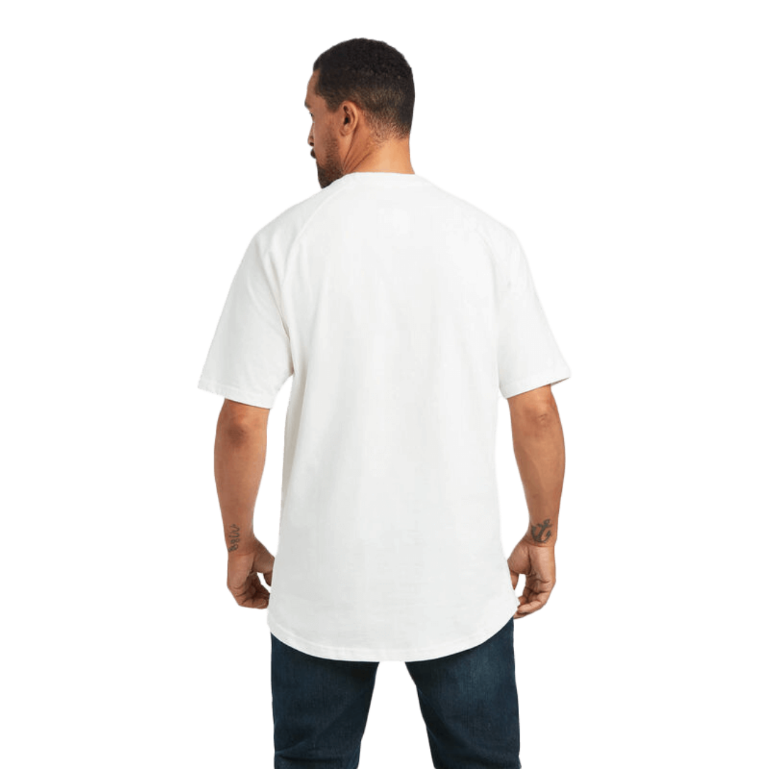 Ariat Men's Rebar Cotton Strong White Tee Shirt