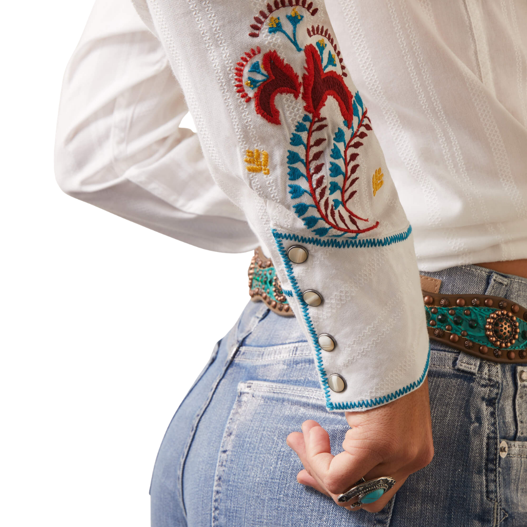 Ariat Women's Martina Snap White Shirt