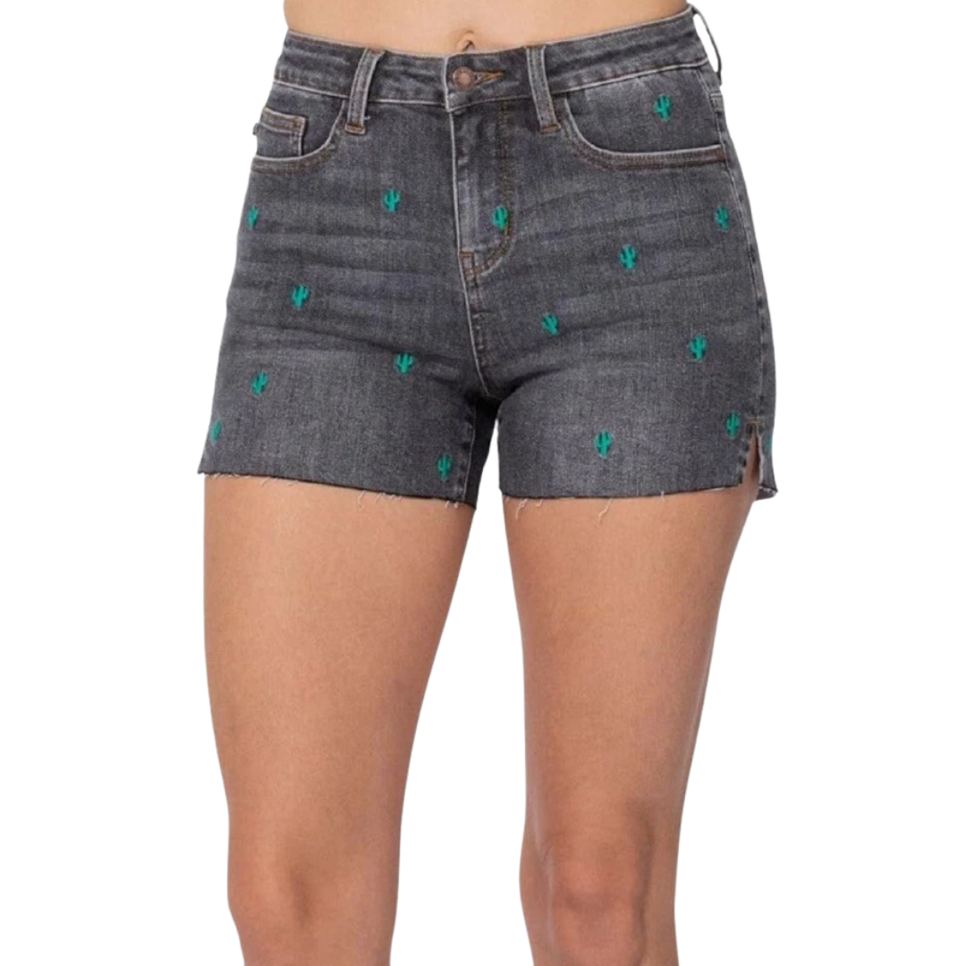 Judy Blue Women's Blanche Dark Wash Blue Shorts