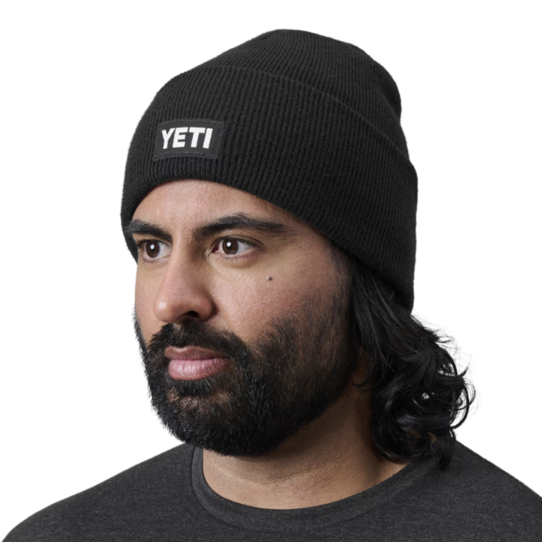 Yeti Men's Limited Edition Badge Black Beanie