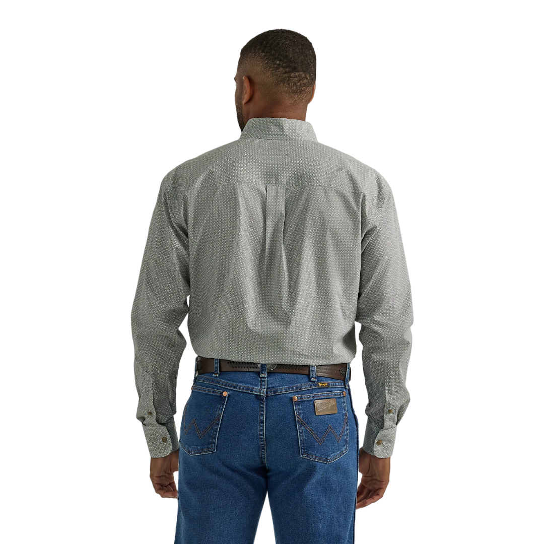 Wrangler Men's Chevron George Strait Grey Shirt